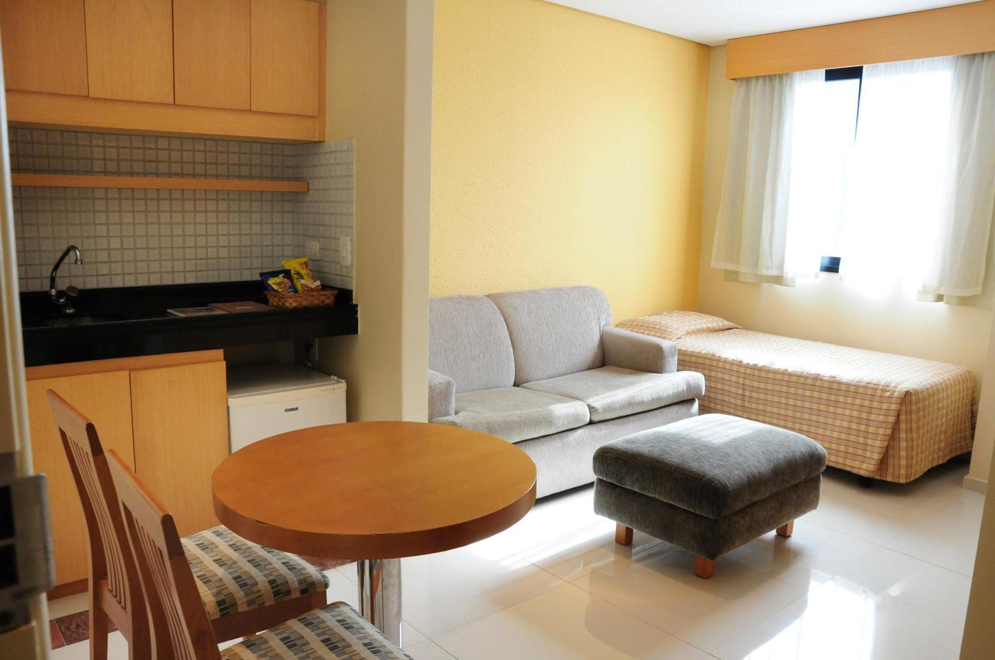 Brasilia Santana Gold Flat Apart otel Sao Paulo Oda fotoğraf
